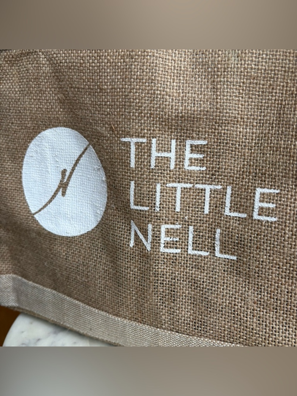 Apolis x The Little Nell Aspen Petite Market Bag Natural Beige w/Leather Handles - Picture 6 of 11